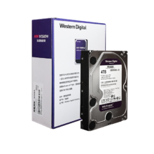 Western Digital 西部数据 紫盘系列 3.5英寸 监控级硬盘 4TB（7200rpm、64MB）WD40PURX