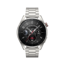 京东百亿补贴、plus：华为HUAWEI WATCH 3 Pro New 尊享款 钛金属表带48mm表盘 华为手表 运动智能手表 eSIM独立通话 鸿蒙系统