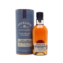 亚伯乐（Aberlour）三桶 苏格兰单一麦芽威士忌 700ml 进口洋酒