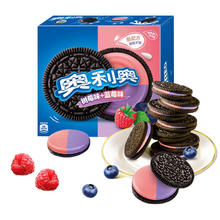 OREO 奥利奥 夹心饼干 树莓味+蓝莓味 388g