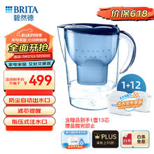 BRITA 碧然德 过滤净水器 家用滤水壶 净水壶1芯+专家版滤芯12枚（含附件）