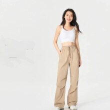 MOLY VIVI 魔力薇薇 户外休闲裤女海边伞兵盈感冰丝裤 MLLP24223