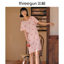 THREEGUN 三枪 女士家居裙 粉草莓