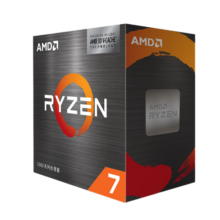 AMD 锐龙7 5800X3D游戏处理器(r7) 8核16线程 100MB游戏缓存 加速频率至高4.5GHz 盒装CPU