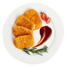正大 爆浆鸡排 炸鸡肉休闲小食 爆浆芝士鸡排组合 夹心奶酪汉堡鸡肉饼 爆浆鸡排640g*2袋