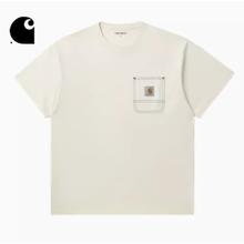 太厉害了爸：carhartt WIP 车缝线口袋短袖T恤