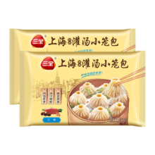 PLUS会员：三全 上海灌汤小笼包三鲜450g*2 共36个家庭装*5件+凑单