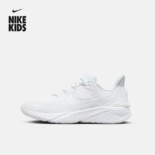 耐克（NIKE）官方男女童STAR RUNNER 4大童公路跑步童鞋夏季DX7615 100白/白/白/白金色 36