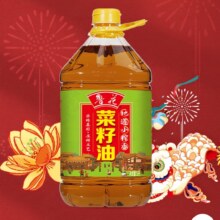 plus会员:鲁花小榨香菜籽油5L*2 地道小榨香 非转基因