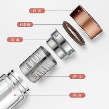 THERMOS 膳魔师   双层玻璃杯 带茶漏 400ml
