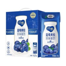 PLUS会员：JUST YOGHURT 纯甄 常温风味酸奶蓝莓味200g*10盒*4件