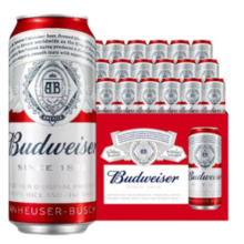 Budweiser 百威 经典醇正铝罐啤酒 450mL 20罐