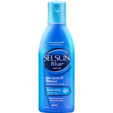 SELSUN蓝瓶1%硫化硒去屑止痒修护洗发水男女士滋养潇洒洗发露200ml