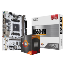 PLUS会员：AMD R5/R7 5600/5700X 搭B450M/B550M 主板CPU套装 昂达B550E-W R5 5600（散片）