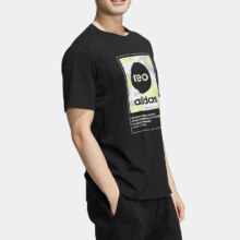 PLUS会员、京东百亿补贴：Adidas 阿迪达斯 休闲印花T恤