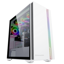 Thermaltake（Tt）挑战者H6 白色 机箱电脑主机（前/顶360水冷/9*3.5硬盘位/ARGB灯条/双侧磁吸/3080显卡）