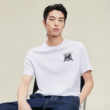 JACK&JONES 杰克琼斯 杰克·琼斯 法斗狗立体印花T恤