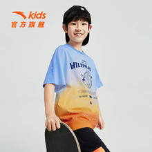 百亿补贴：ANTA 安踏 儿童短袖T恤男童夏季新款吸汗速干休闲百搭款运动半袖