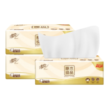 PLUS会员：清风抽纸 3层100抽3包