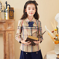 HAZZYS 哈吉斯 女童时尚衬衫 暖卡其