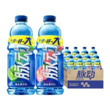 脉动 青柠味桃子味维生素饮料1L