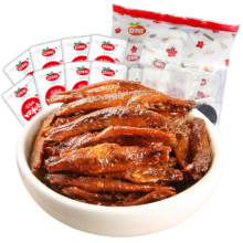 概率券、京东PLUS:口水娃深海小鱼香辣味150g即食小吃小鱼仔休闲追剧零食