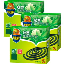 SUPERB 超威 蚊香 加大盘 艾草清香型 10圈 3盒