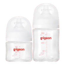 百亿补贴、PLUS会员：贝亲（Pigeon）买贵双倍赔 新生儿玻璃奶瓶套装(80mlSS号奶嘴+160mlS号奶嘴 )