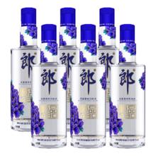 LANGJIU 郎酒 顺品郎480蓝款45度 兼香型光瓶白酒 瓶装酒 480mL 6瓶