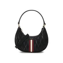 BALLY 巴利 女士黑色皮革经典单肩手提包