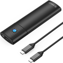 奥睿科(ORICO)M.2 NVMe移动硬盘盒 Type-C3.2固态SSD笔记本台式机外置M2硬盘盒子-黑PWM2-G2
