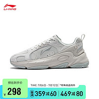 LI-NING 李宁 艿椰鞋 云科技减震休闲鞋情侣款夏季女潮流复古老爹鞋AGCT392