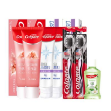 88VIP：Colgate 高露洁 喜马粉盐+芦荟护龈清新亮白牙膏115g*2+100g*2+2支牙刷