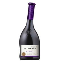 J.P.CHENET 香奈 梅鹿辄干红葡萄酒 750ml 法国原瓶进口 歪脖子 13.5度