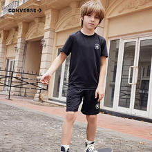 CONVERSE 匡威 儿童速干短袖短裤两件套 CV2422302GS-003-B