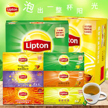 Lipton 立顿 茉莉花茶S100袋车仔红茶25包奶茶绿茶S50水果柠檬茶