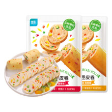 ishape 优形 豆皮肉卷鸡胸肉健身代餐即食饱腹零食主食品 烧烤味 8袋