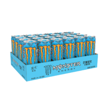 可口可乐（Coca-Cola）魔爪 Monster 芒果味风味饮料 能量饮料 330ml*24罐 整箱装