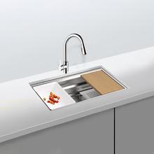 大件超省：KOHLER 科勒 厨房手工晶钻水槽 5540手工单槽+21366抽拉龙头