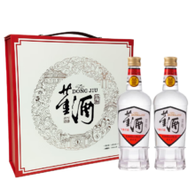 董酒复刻系列 白标 董香型白酒 54度 430ml*2  礼盒装