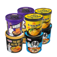 PLUS会员，需首购:豫道食品 黑金酸辣粉*2+金汤粉*2+宽粉*2+小面*2 共1080g