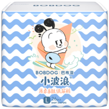 巴布豆（BOBDOG）小波浪薄柔亲肤纸尿裤L78片*3件