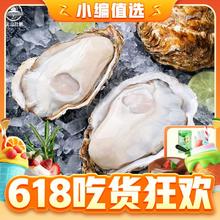 乳山牡蛎 鲜活乳山生蚝（带官方溯源防伪标识、死蚝包赔）4XL净重2.5kg（另有5kg的可选）