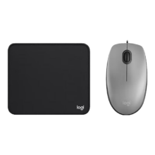 罗技（Logitech）M111有线办公鼠标 家用轻音办公
