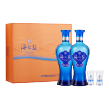 PLUS会员：洋河 蓝色经典 海之蓝 52度 480ml*2瓶 礼盒装