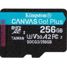 金士顿（Kingston）TF卡(Micro SD) 监控手机摄像头switch运动相机内存卡 高速大疆无人机gopro专用存储卡U3 V30 A2 SDCG3/256G 【读速170M/S丨4K】