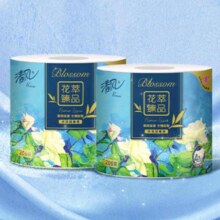 清风 花萃臻品系列卷纸 4层200g/卷27卷 *4件（凑1元）