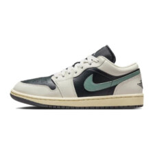 PLUS会员、京东百亿补贴：耐克（NIKE）Air Jordan 1 Low AJ1 男女低帮复古休闲篮球鞋 黑绿 DC0774-001