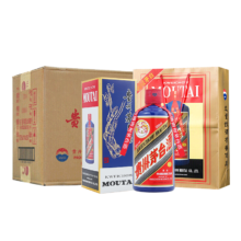 京东百亿补贴、PLUS会员：茅台（MOUTAI）颜色系列 蓝色 酱香型白酒 53度 500ml*6瓶 整箱装