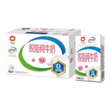 20点、限10000件、聚划算百亿补贴：伊利 脱脂纯牛奶250ml*16盒